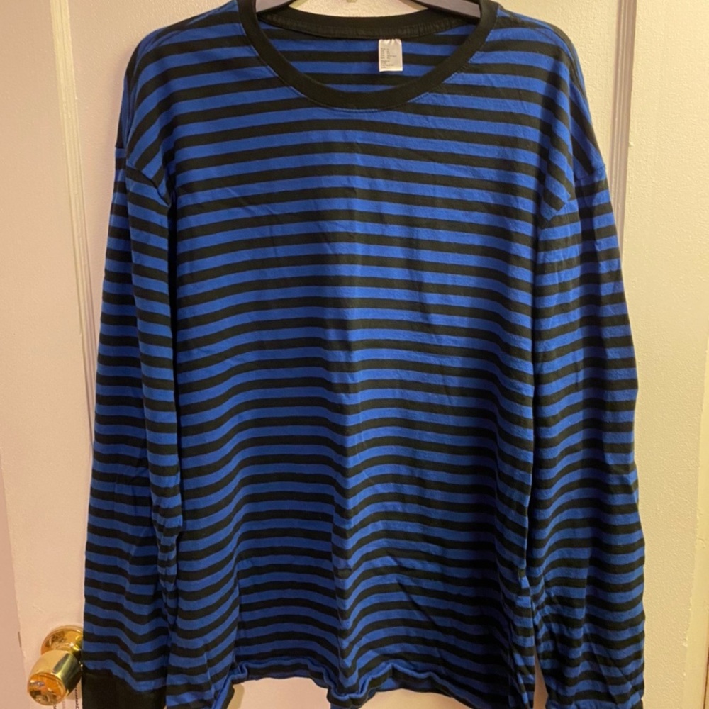 H&M Blue Striped Longsleeve Shirt